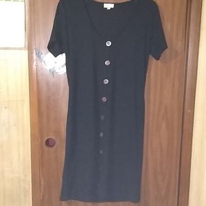 Black  bodycon plus size dress